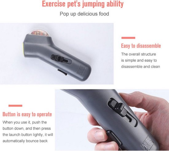 Jouet de dressage pour chien avec lanceur de nourriture et de collations pour des activités de outdoor interactives pour chiens et chats.