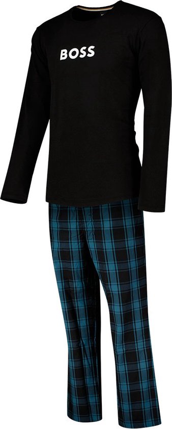 HUGO BOSS Easy Long Set - ensemble pyjama pour hommes - noir avec pantalon  à carreaux... | bol
