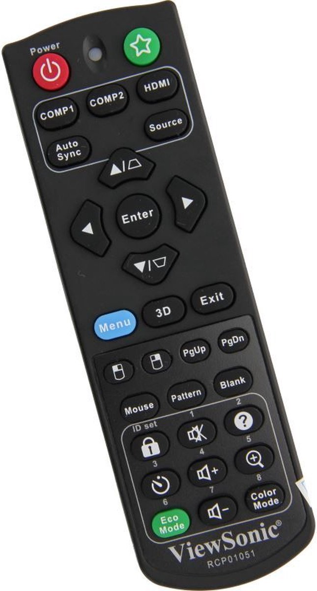 Afstandsbediening geschikt voor de VIEWSONIC VS15918 beamer, vervangt A-00009740 / RCP01051