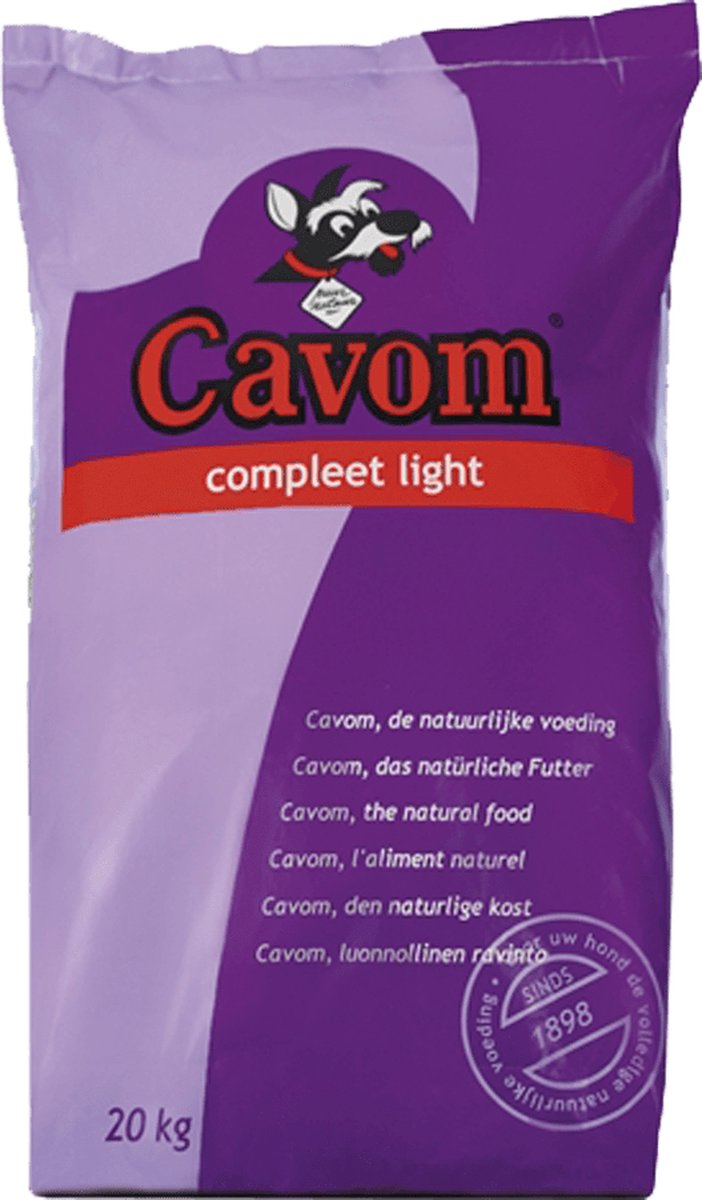 Cavom compleet light hondenvoer 20 kg