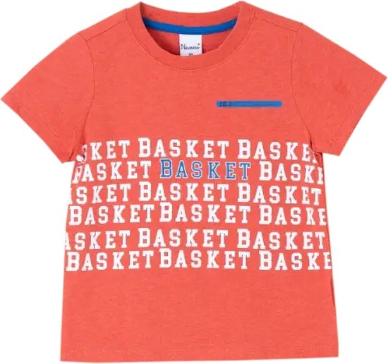 T-shirt pour garçon imprimé de lettres blanches