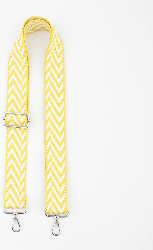 Viki bag strap- Tassenhengsel- Verstelbaar- Trendy- Polyester- Aztec- 135cm- 3.8cm- Geel