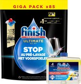 Finish Ultimate Poseidon 85 tabs & Finish Hygiene Machinereiniger Lemon