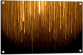 Tuinposter – Abstracte Gouden Strepen - 75x50 cm Foto op Tuinposter (wanddecoratie voor buiten en binnen)