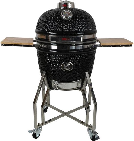 Grill Guru Original Large Elite Kamado Zwart Compleet
