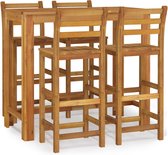 vidaXL-Ensemble de salle à manger 5 pièces-Bois d'acacia massif