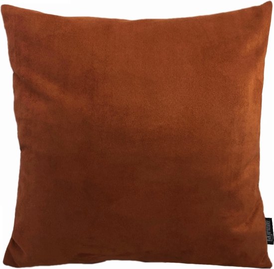 Sierkussen Suedine Roest | 45 x 45 cm | Suedine/Polyester