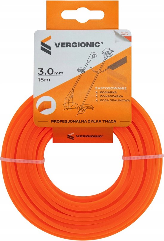 Bosmaaierdraad - Grastrimmerdraad - Snijdraad - 15 Meter - Oranje - 3.0 mm - Vierkant - Extra Stevig - Draadspoel - Zonder Bosmaaier - Trimmerdraad - Trimdraad - Kantenmaaier - Maaidraad van Bosma — afbeelding 3