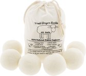 JS Wooly Dryer Balls - Vizirettes - Balles pour sèche-linge - Économie d'énergie - Balles de séchage en laine réutilisables - Dryerballs - Balles de lavage - 6 pièces