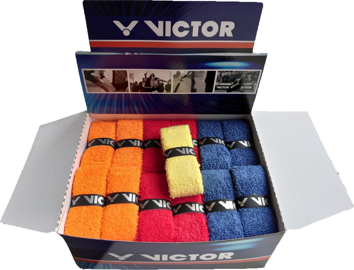 VICTOR badstof grip voor badminton - geel