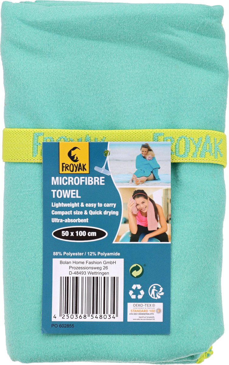 FROYAK MICROFIBRE TOWEL 50X100 CM