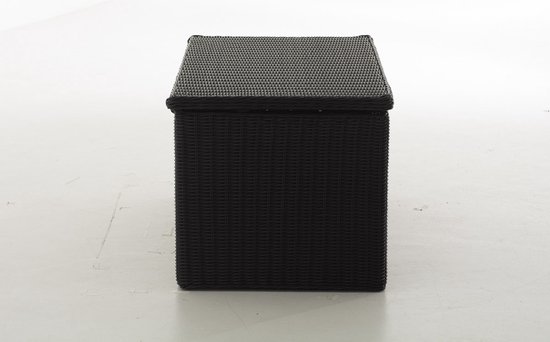 thumbnail: COSTWAY Tuinbox 96 Liter - Waterdichte Opbergbox Met Rotanlook En Afsluitbaar Deksel, Zwart