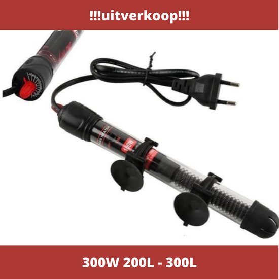 Aquarium Verwarming 300W - Verwarmingselement - Heater - Warmte Element - 200-300L
