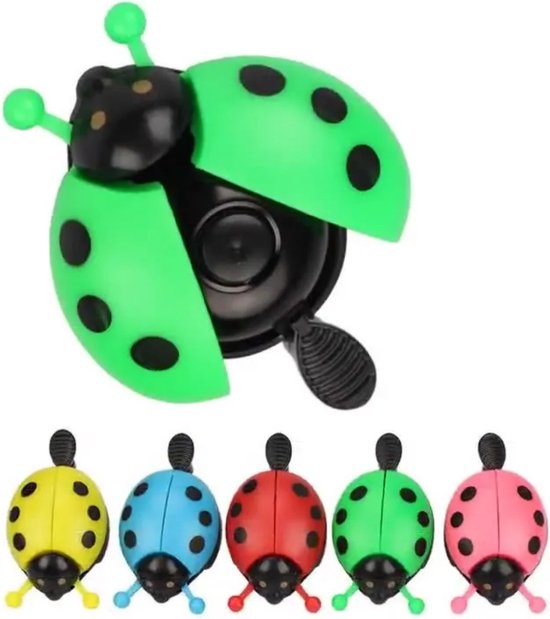 VGEBY Kinderfietsbel Lieveheersbeestje Fietsbel voor Kinderfiets Fietsbel Cadeau voor Kinderen Outdoor Plezier (Kleur: Rood