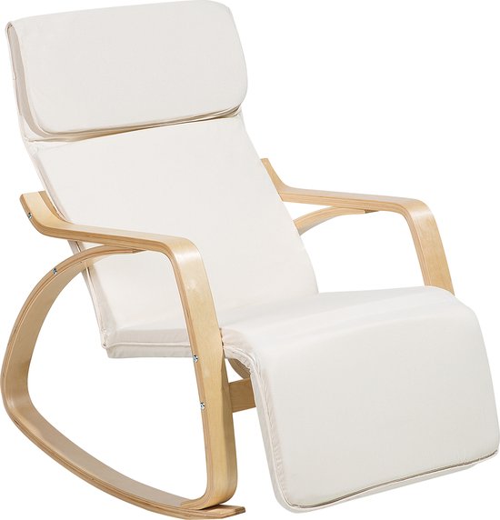 Beliani WESTON - Chaise à bascule - beige - polyester