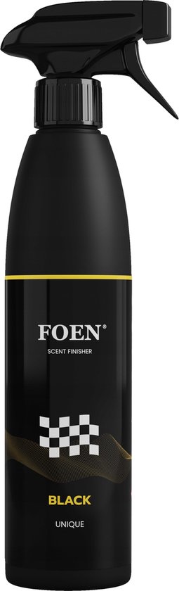 FOEN Black Exclusieve parfum-, auto- en interieurgeur met verstuiver / 200 ml