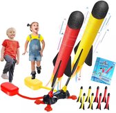 GT - Jouet d'extérieur Duo Stomp Rocket Shooting avec LED pour enfants - Comprend 6 fusées - Jouets d'été pour garçons/filles - Dernier Craze 2023 Summer Pool speelgoed Anniversaire
