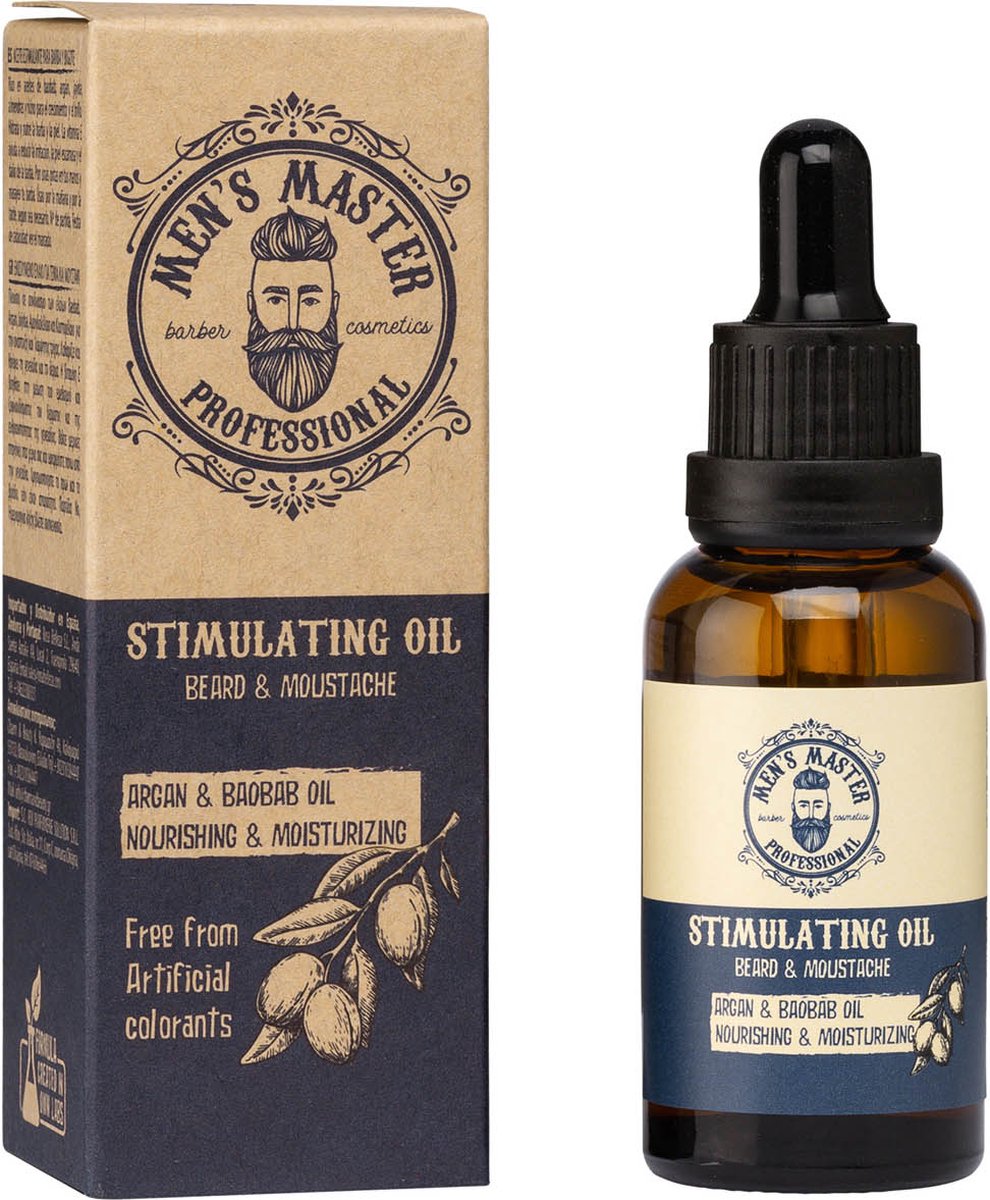 Men's Master Stimulating Beard Oil - Hydraterende en Verzorgende Baardolie Met Vitamine E