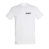 Security T-shirt - T-shirt wit korte mouw - Maat L