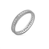 Twice As Nice Ring in zilver, rij met zirkonia  54