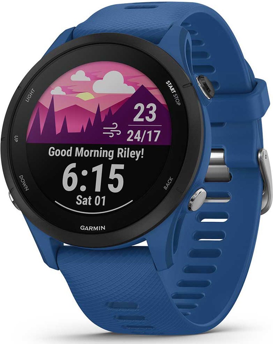 Garmin Forerunner 255 Hardloophorloge - Sporthorloge - Met GPS Tracker - Geschikt voor hardlopen - Blauw