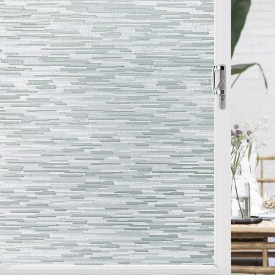 Simple Fix Raamfolie - 90x 300cm - Zonwerend en Isolerend - Statisch - Zonwerend - Anti Inkijk - HR++ - Lemon Cloud