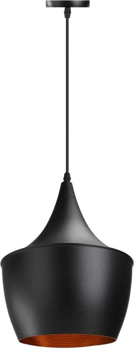 TooLight Costa Plafondlamp - E27 - Ø 16.5 cm - Zwart
