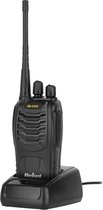 Rebel PMR RB-100 portofoon - walkie talkie - handradio - 4km bereik - VOX - 16 kanalen - 450Mhz - met led zaklamp - 5W - met oortje