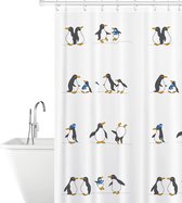 rideau de douche en tissu polyester, hydrofuge et lavable, rideau de bain avec 12 anneaux de rideau, 180 x 180 cm