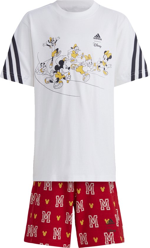adidas Sportswear adidas x Disney Mickey Mouse T-shirt Set - Enfants - Wit - 110