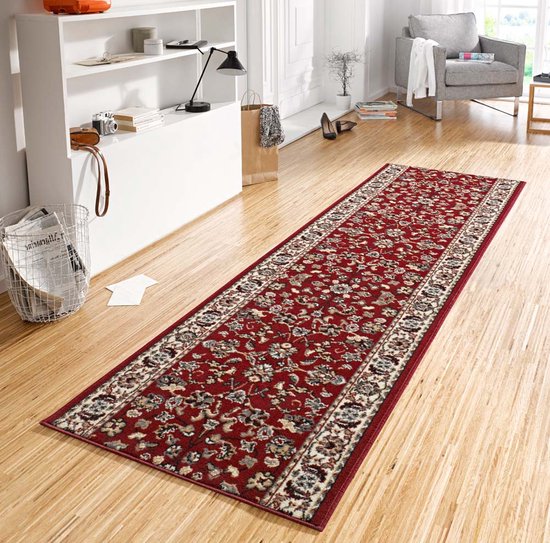 Design loper Vintage - rood 80x250 cm | bol.com