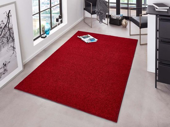 Tapis moderne uni Pure - rouge 200x300 cm