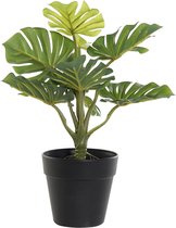 Items Kunstplant Monstera plant in bloempot - Groen - 20 x 30 cm - Kamerplanten