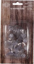 Svenska Living ophanghaakjes met zuignappen - 12x stuks - 3 cm