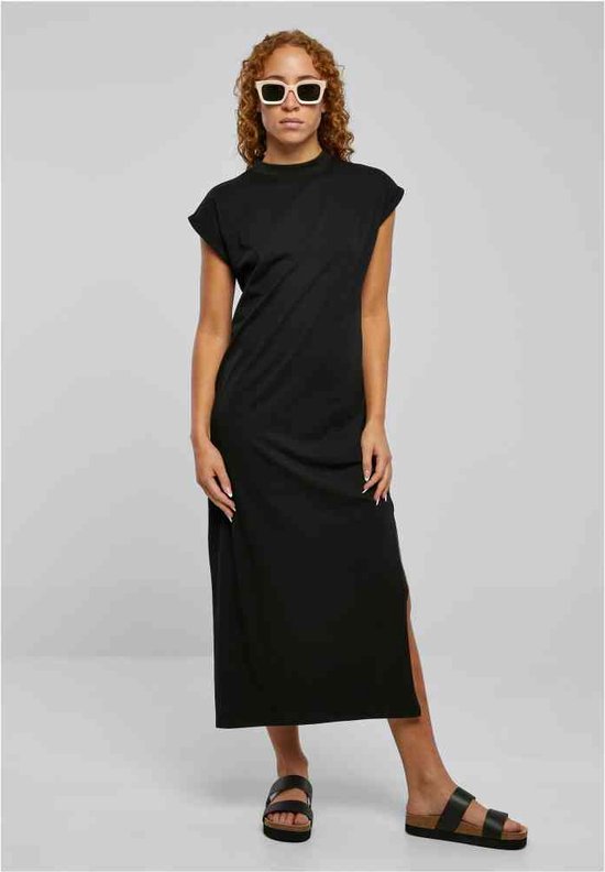 Urban Classics - Long Extended Shoulder Lange jurk - XS - Zwart