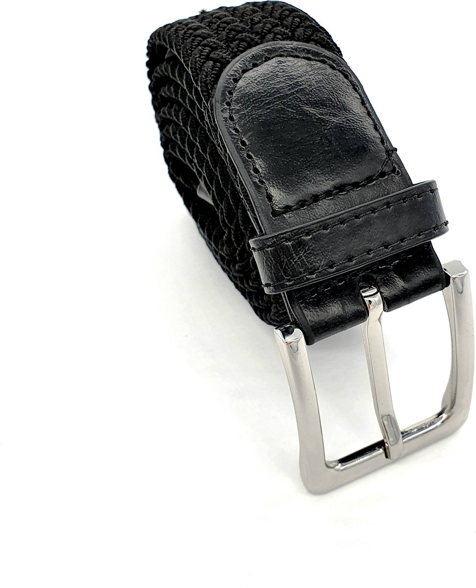 JEMYGINS Herenbretels, breed, 3,8 cm, met 4 sterke metalen clips, lang, eenheidsmaat, instelbaar en elastisch, X-stijl voor mannen en vrouwen, Donkerblauw, M