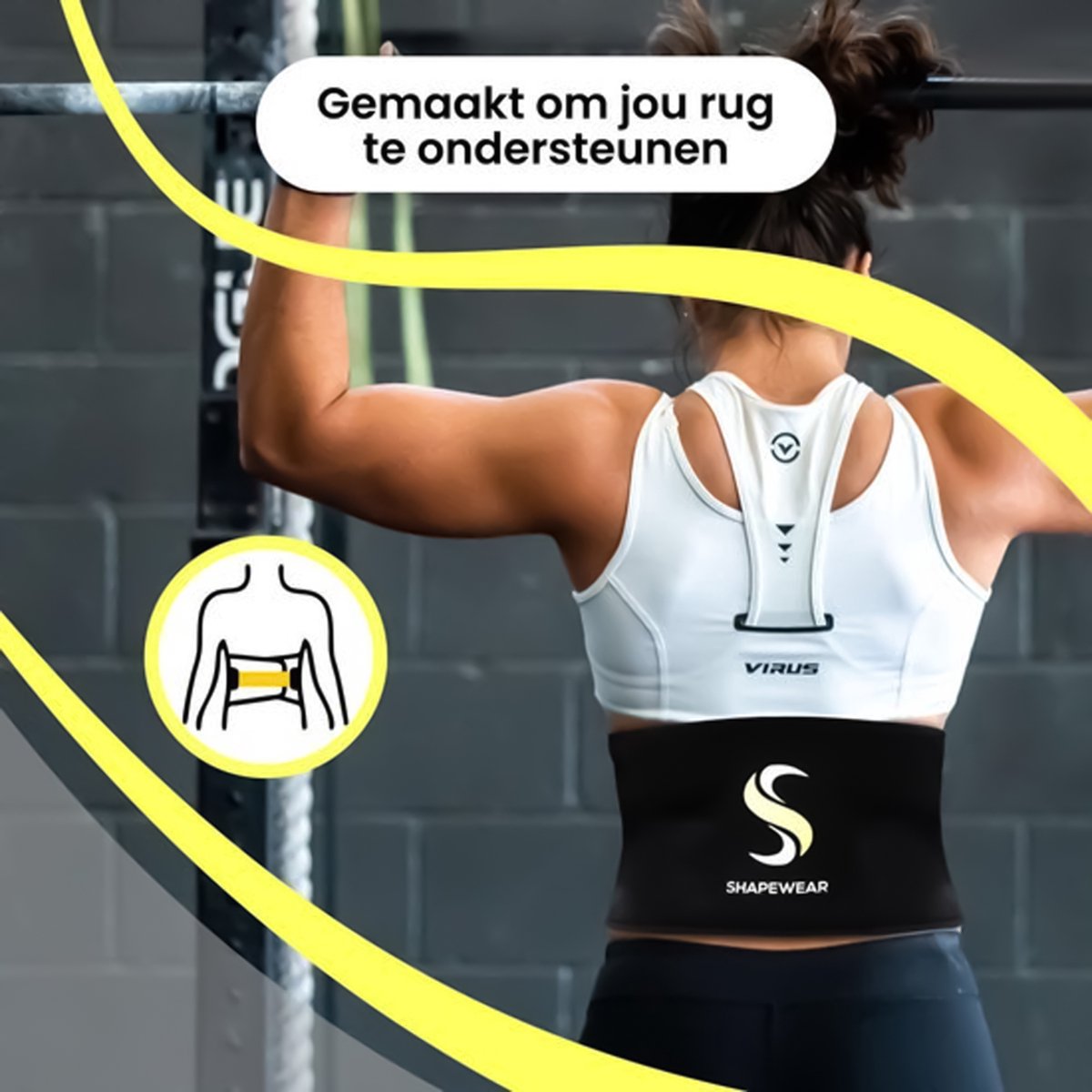 Bingrong Dames Buikweggordel Zweetgordel Fitness Sauna Riem Voor Vetverbranding Taille Trimmer Buikriem Afslanken Taille Trainer Verstelbare Body Shaper Buikweg Taillevormer (Zwart, S