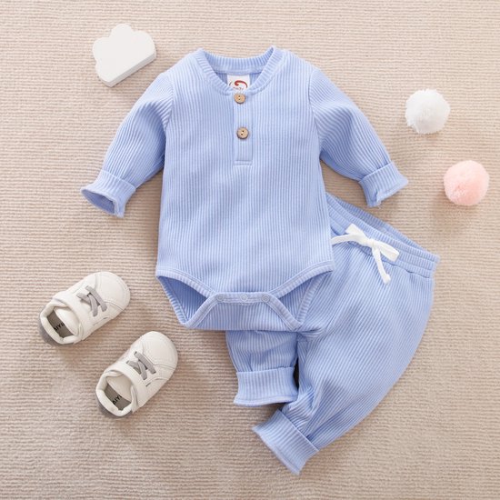 Foto: Nezr newborn baby kleding set jongens en meisjes romper kraamcadeau babyshower cadeau 0 3 maanden