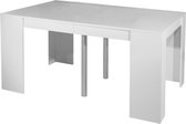 Uitschuifbare eettafel Elastic - wit - 4 tot 8 personen