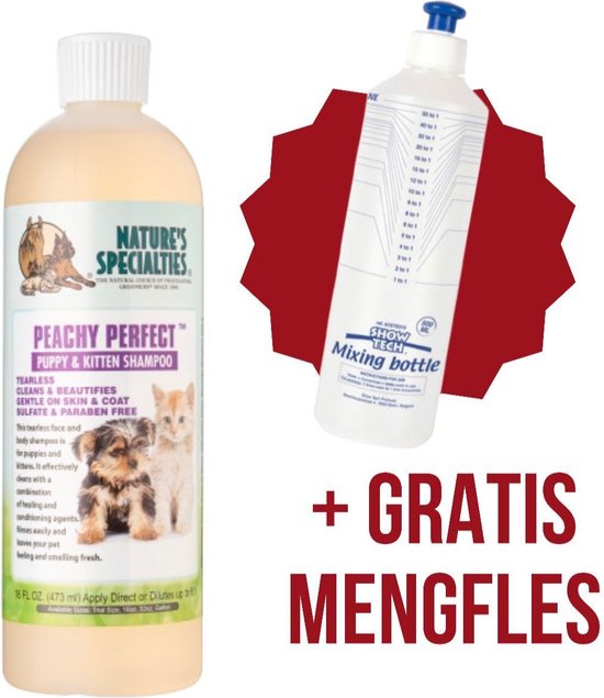 Nature's Specialties Peachy Perfect Puppies en Kittens Shampoo