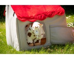 foto van Crafty Ponies Stal - Stoffen stal voor pony's - 54x44x52cm
