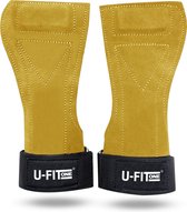 U Fit One Leer Lifting straps - Deadlift straps - Powerlifting - Fitness Straps - Wrist support - Bodybuilding - Crossfit