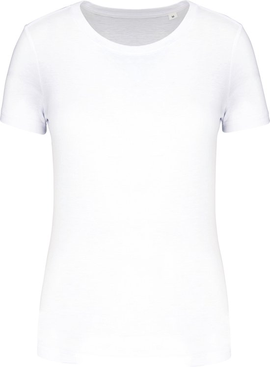 Damessport-T-shirt triblend met ronde hals 'Proact' White - S