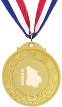 Akyol - nigeria medaille goudkleuring - Piloot - toeristen - nigeria cadeau - beste land - leuk cadeau voor je vriend om te geven