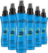 Got2b - Beach Matt Texturizing Salt Spray - Laque pour cheveux - Coiffure - Pack économique - 6 x 200 ml