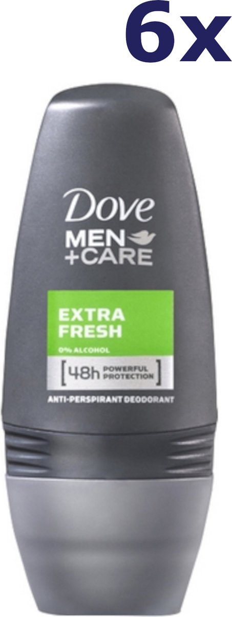 Goedkoopste Dove Men - Extra Fresh - Deo roller - 6 x 50 ml