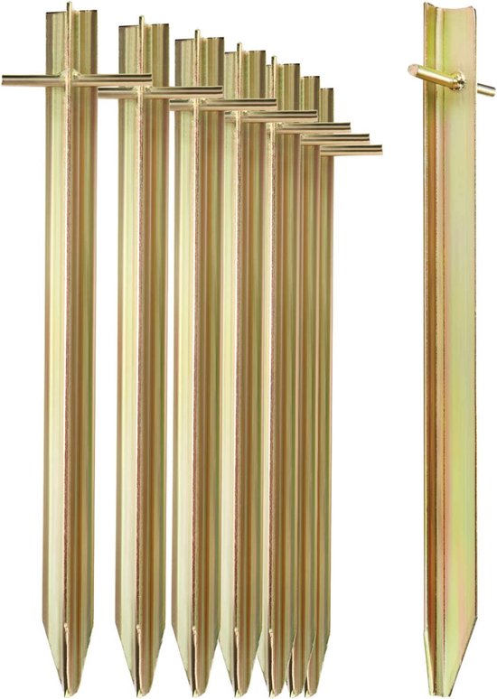 Set van 6 U-vormige zware metalen tentharingen, 30 cm Set van 6 U-vormige zware metalen tentharingen, 30 cm