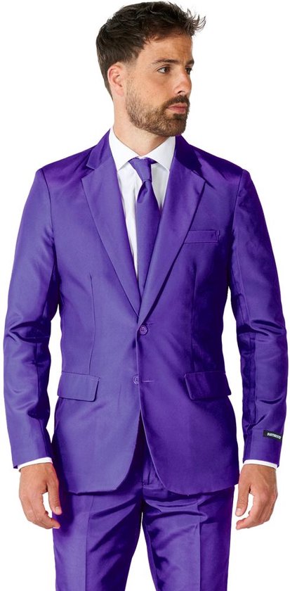 Suitmeister Purple - Mannen Kostuum - Paars - Feest