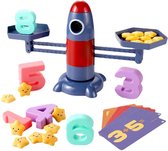 Rocket Balance - Raket - Balanceren - Vanaf 3 Jaar - Montessori Speelgoed - Evenwicht - Leerzaam - Wiskunde - Educatief Speelgoed - Leren Rekenen - Verschillende Levels - Spelend Leren - Tellen