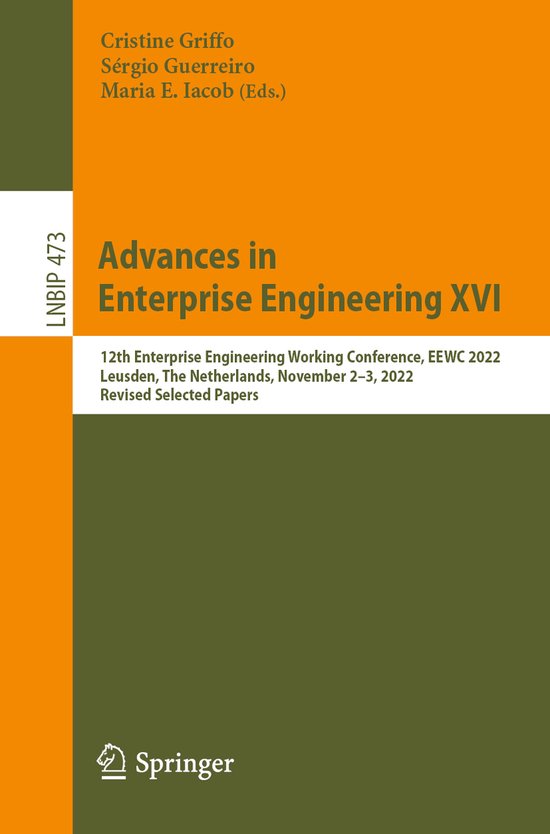 Lecture Notes in Business Information Processing473- Advance ... - cover